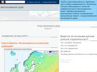Автономный дом: Карта Европы «Интенсивность солнечной радиации»